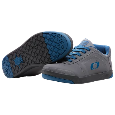 ONeal Pinned Pro Flat kerékpáros cipő szürke-kék - RideShop.hu