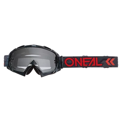 Oneal B10 Camo V22 fekete-piros zárt szemüveg víztiszta lencsével