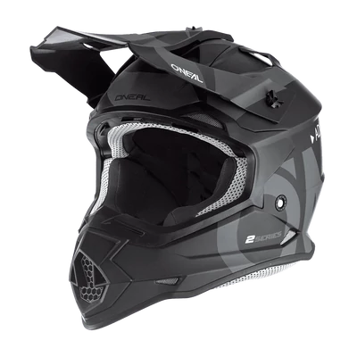 ONeal 2Series Slick motocross sisak fekete-szürke - RideShop.hu