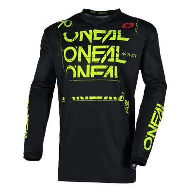 ONeal Element Static hosszú ujjú mez fekete-neon sárga - RideShop.hu