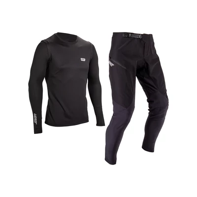 Leatt Ride Kit MTB 1.0 hosszú ujjas mez és hosszú nadrág szett fekete