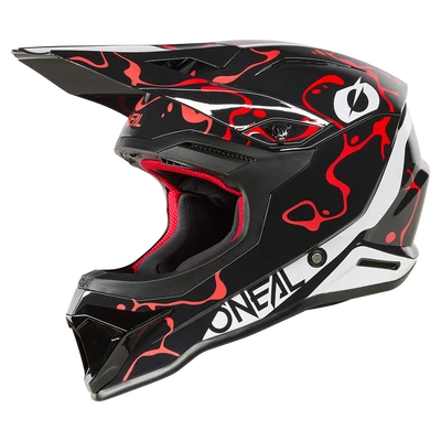 ONeal 1Series Splash motocross sisak fekete-piros - RideShop.hu