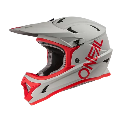 ONeal Sonus Solid kerékpáros sisak matt szürke-piros - RideShop.hu