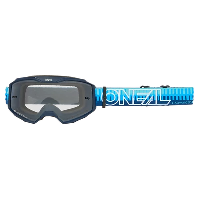 Oneal B10 Stripped zárt szemüveg kék víztiszta lencsével - RideShop.hu