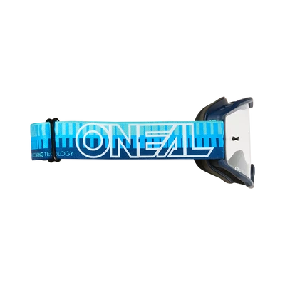 Oneal B10 Stripped zárt szemüveg kék víztiszta lencsével - RideShop.hu