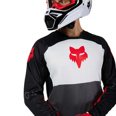 FOX 180 Flow hosszú ujjas mez fehér-piros - RideShop.hu