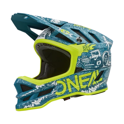 Oneal Blade HR 2023 kerékpáros zárt fullface sisak kék - RideShop.hu