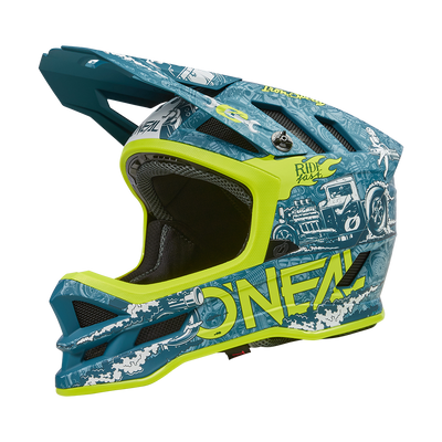 Oneal Blade HR 2023 kerékpáros zárt fullface sisak kék - RideShop.hu