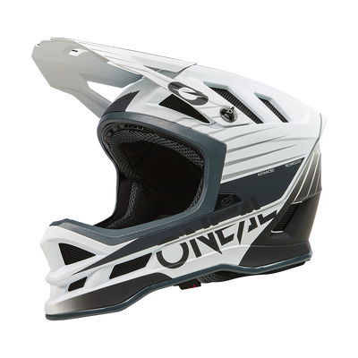 Oneal Blade Delta 2023 kerékpáros fullface sisak fehér-szürke - RideShop.hu