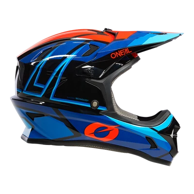 ONeal Sonus Split V23 kerékpáros fullface sisak kék-piros- RideShop.hu