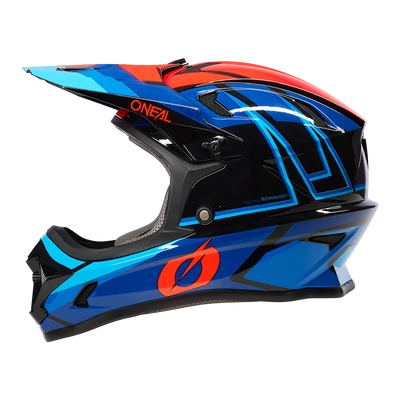 ONeal Sonus Split V23 kerékpáros fullface sisak kék-piros- RideShop.hu