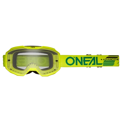 Oneal B10 Solid zárt szemüveg neon sárga víztiszta lencsés-RideShop.hu