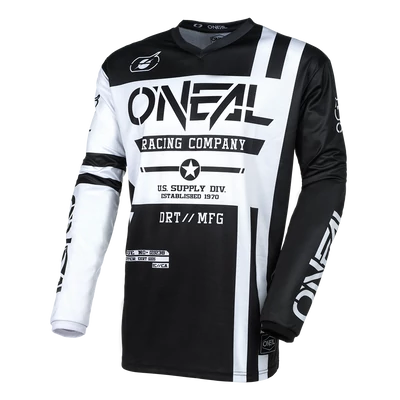 ONeal Element Warhawk hosszú ujjas mez fekete-fehér - RideShop.hu