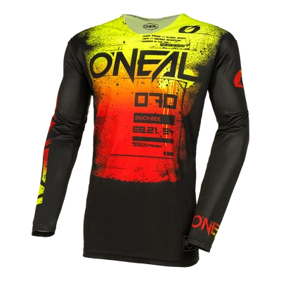Oneal Mayhem Scarz hosszú ujjas mez fekete-piros - RideShop.hu