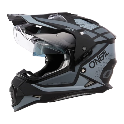 ONeal Sierra R V24 motoros sisak plexivel fekete-szürke - RideShop.hu