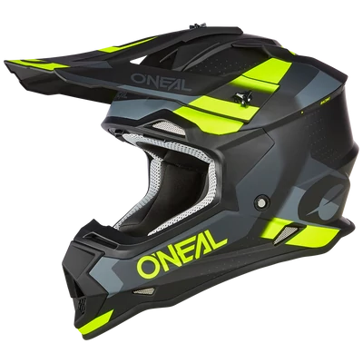 ONeal 2Series Spyde V23 motocross sisak szürke-zöld - RideShop.hu