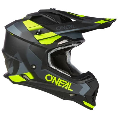 ONeal 2Series Spyde V23 motocross sisak szürke-zöld - RideShop.hu