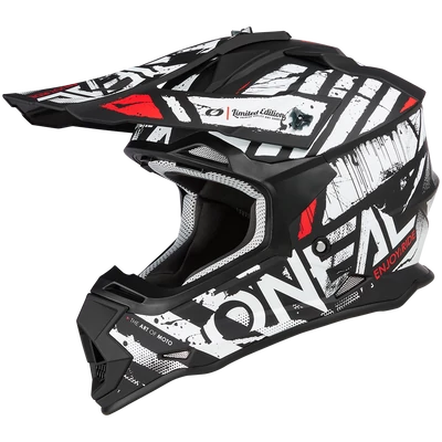 ONeal 2Series Glitch V23 motocross sisak fekete-fehér - RideShop.hu