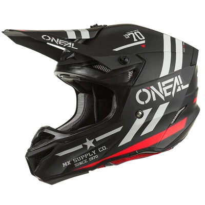 ONeal 5Series Polyacrylite Squadron motocross sisak fekete-RideShop.hu