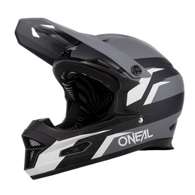 ONEAL Fury Stage kerékpáros full face sisak fekete-szürke  RideShop.hu