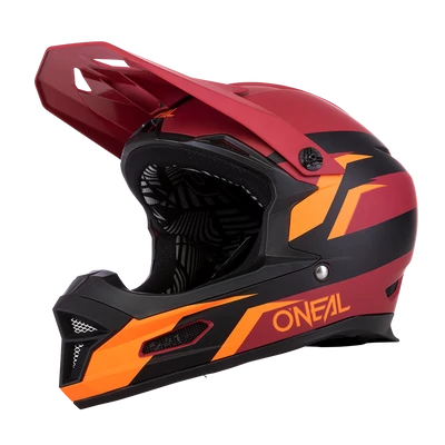 ONEAL Fury Stage kerékpáros zárt sisak piros-narancs - RideShop.hu