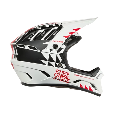 ONeal Backflip Knox kerékpáros fullface sisak fekete-fehér - RideShop