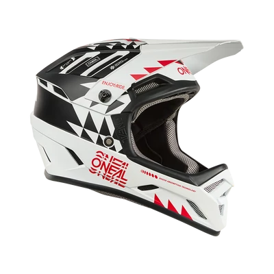 ONeal Backflip Knox kerékpáros fullface sisak fekete-fehér - RideShop