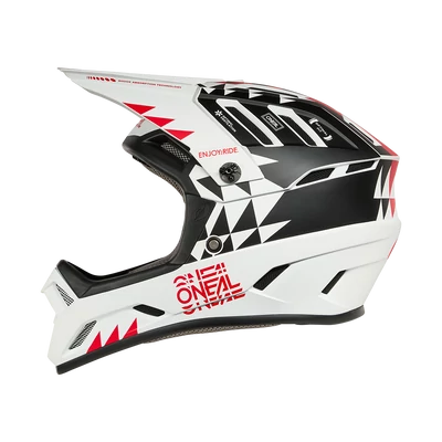 ONeal Backflip Knox kerékpáros fullface sisak fekete-fehér - RideShop