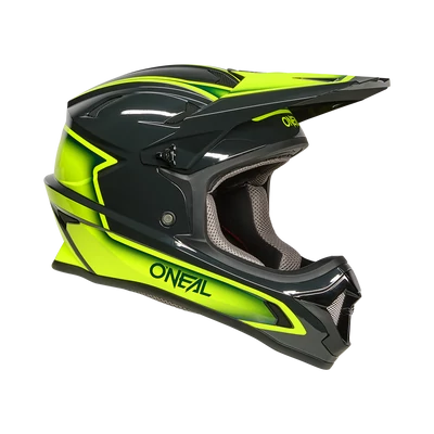 ONeal Sonus Slick kerékpáros fullface sisak szürke-neon sárga - RideShop.hu
