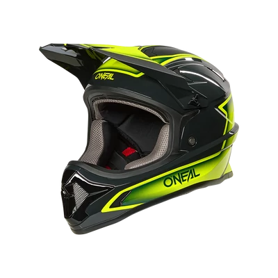 ONeal Sonus Slick kerékpáros fullface sisak szürke-neon sárga - RideShop.hu
