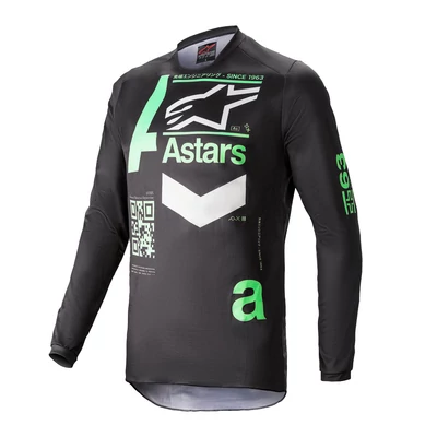 Alpinestars Fluid Chaser hosszú ujjas mez fekete-zöld - RideShop.hu