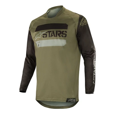 Alpinestars Racer Tactical hosszú ujjas mez katona zöld - RideShop.hu
